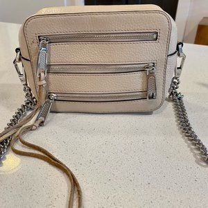 Rebecca Minkoff Tan Leather 3 Zipper Crossbody Bag